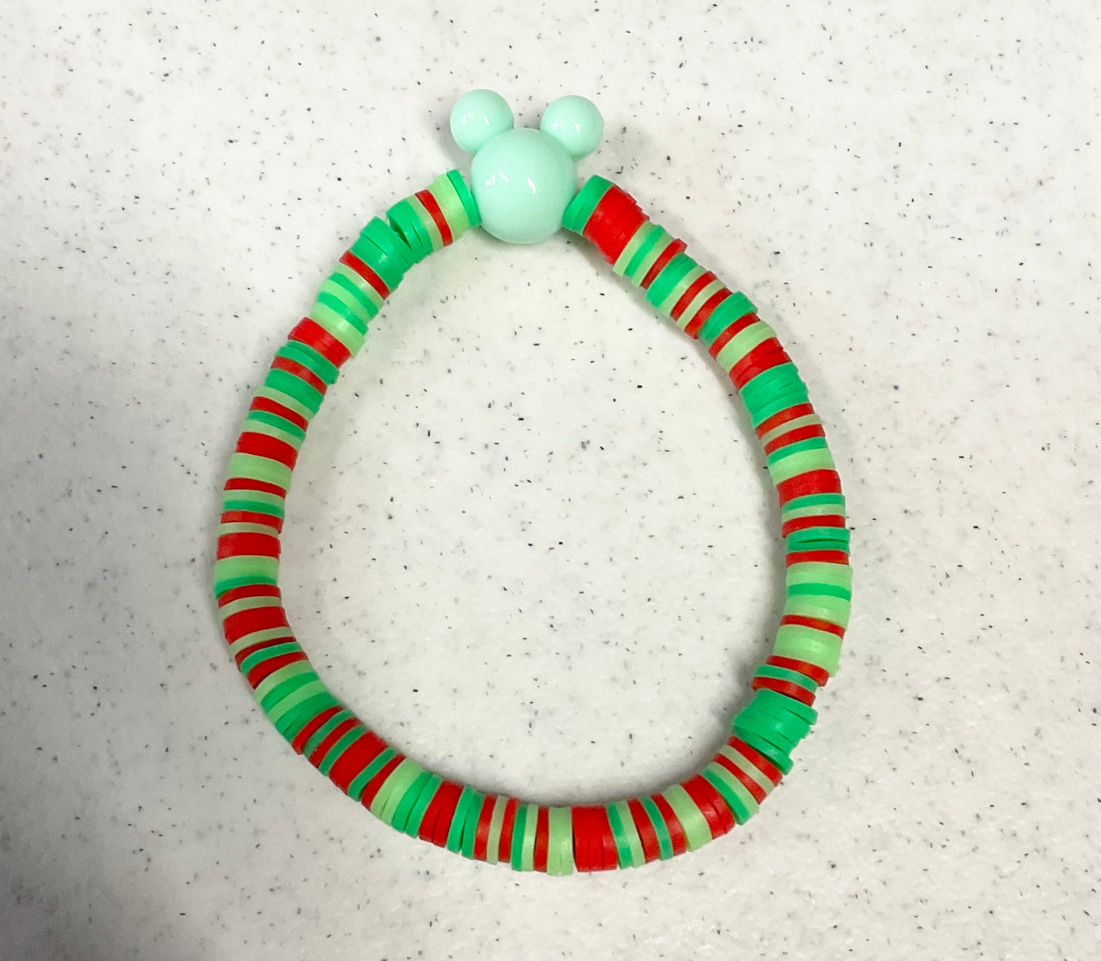 Magical Christmas vibes clay bracelet