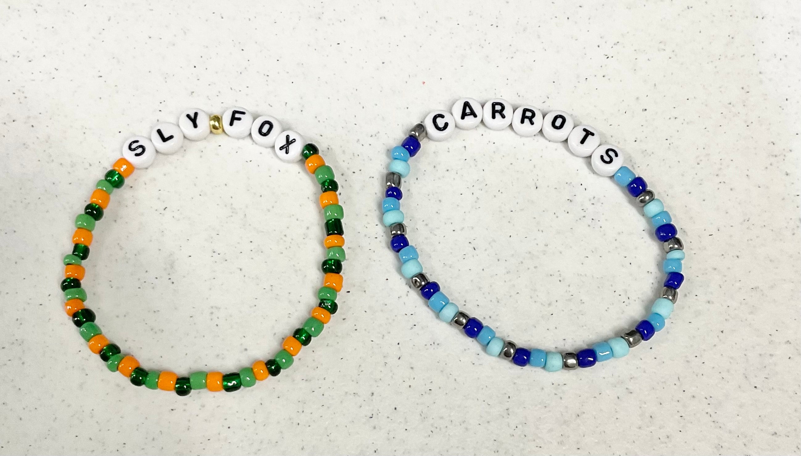 Magical Fox and carrots bracelet set