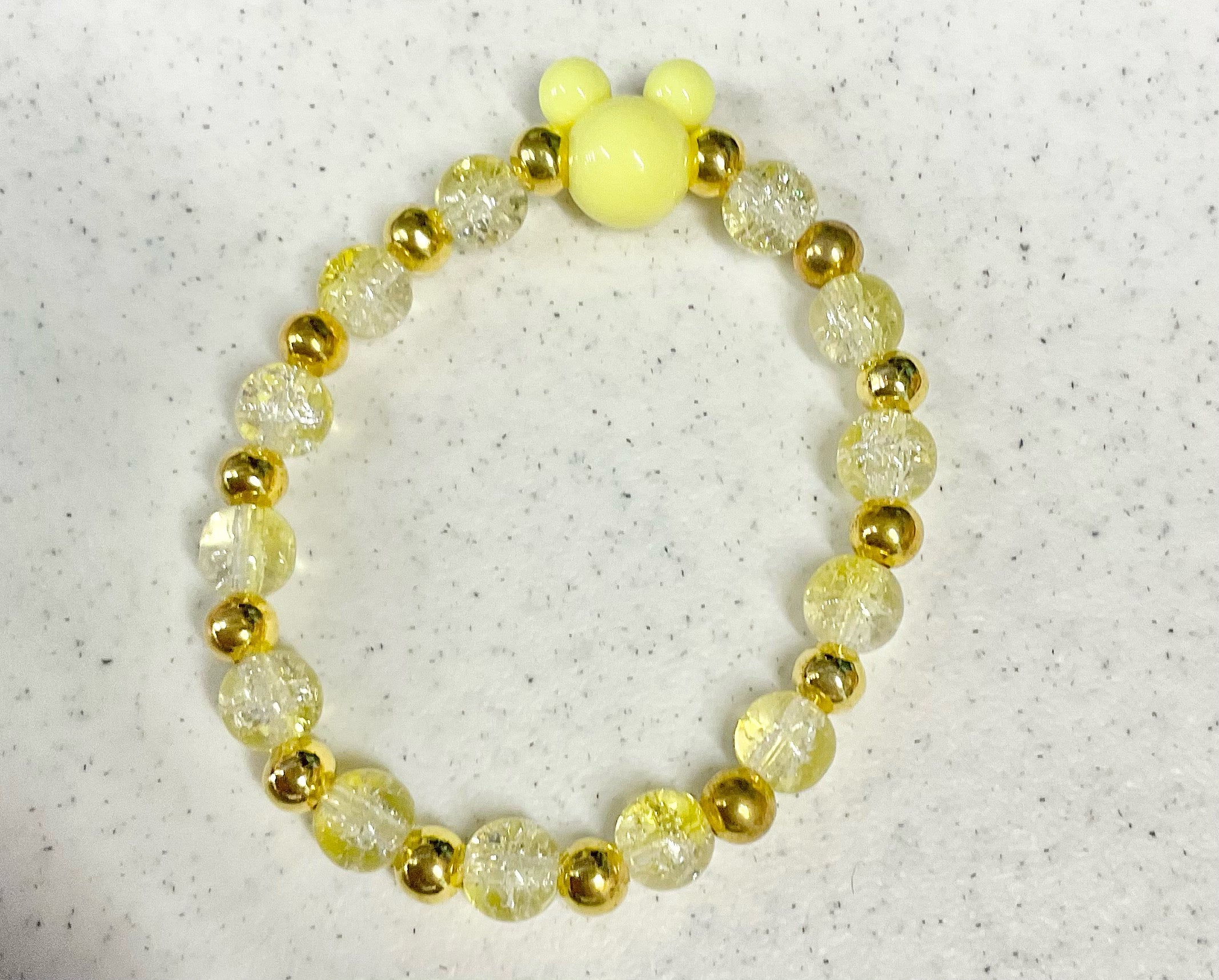 Magical mouse glass bracelet