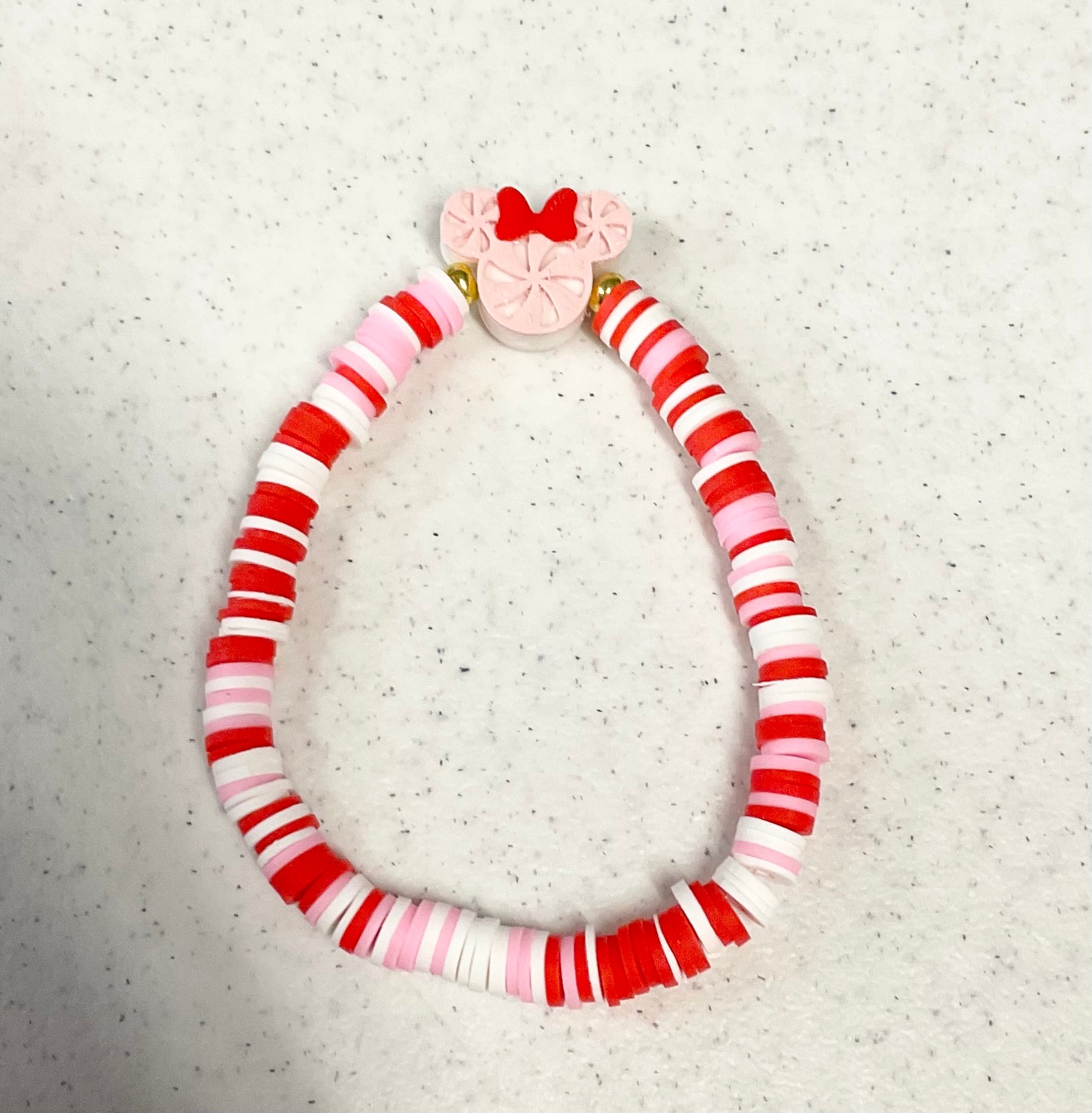 Magical peppermint mouse clay bracelet