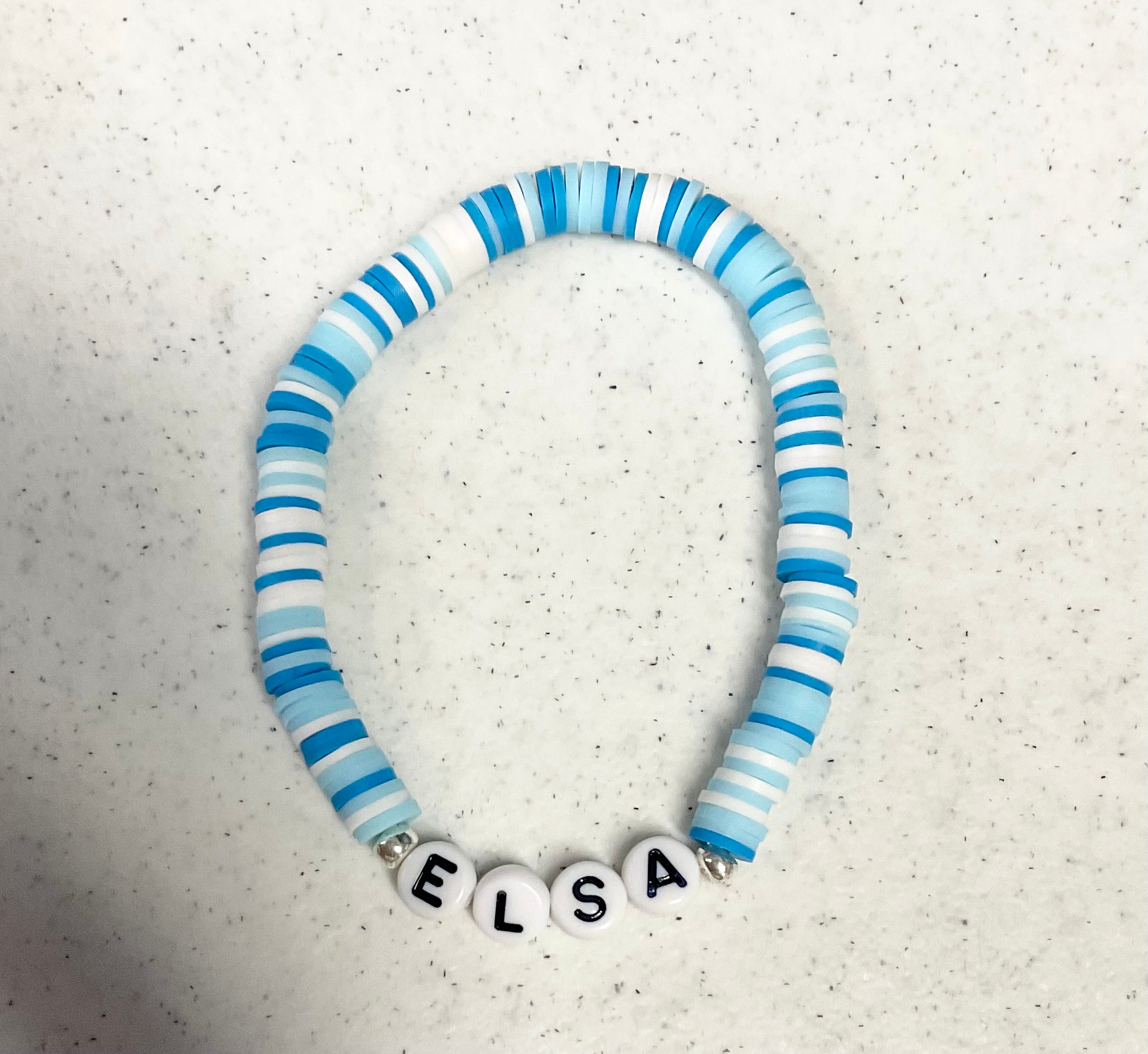 Magical snow queen clay bracelet set