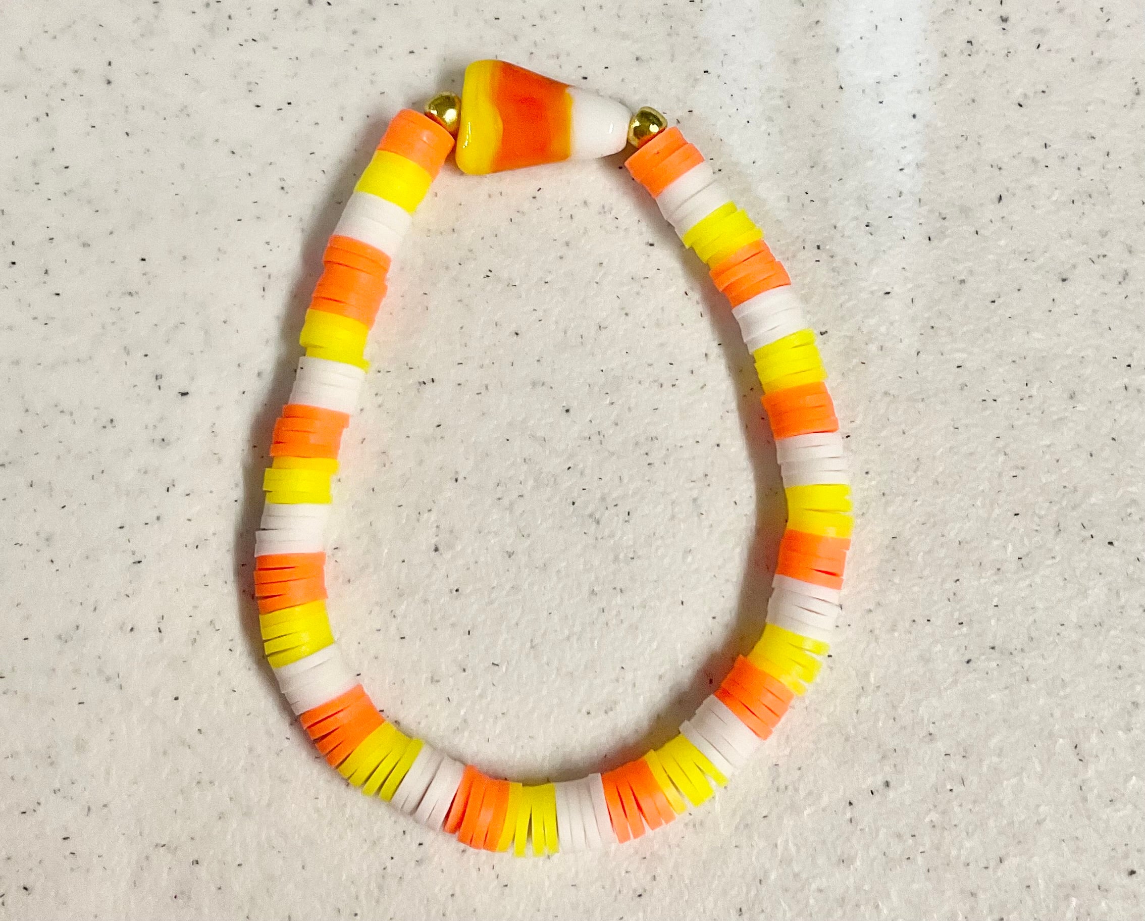 Magical candy corn bracelet