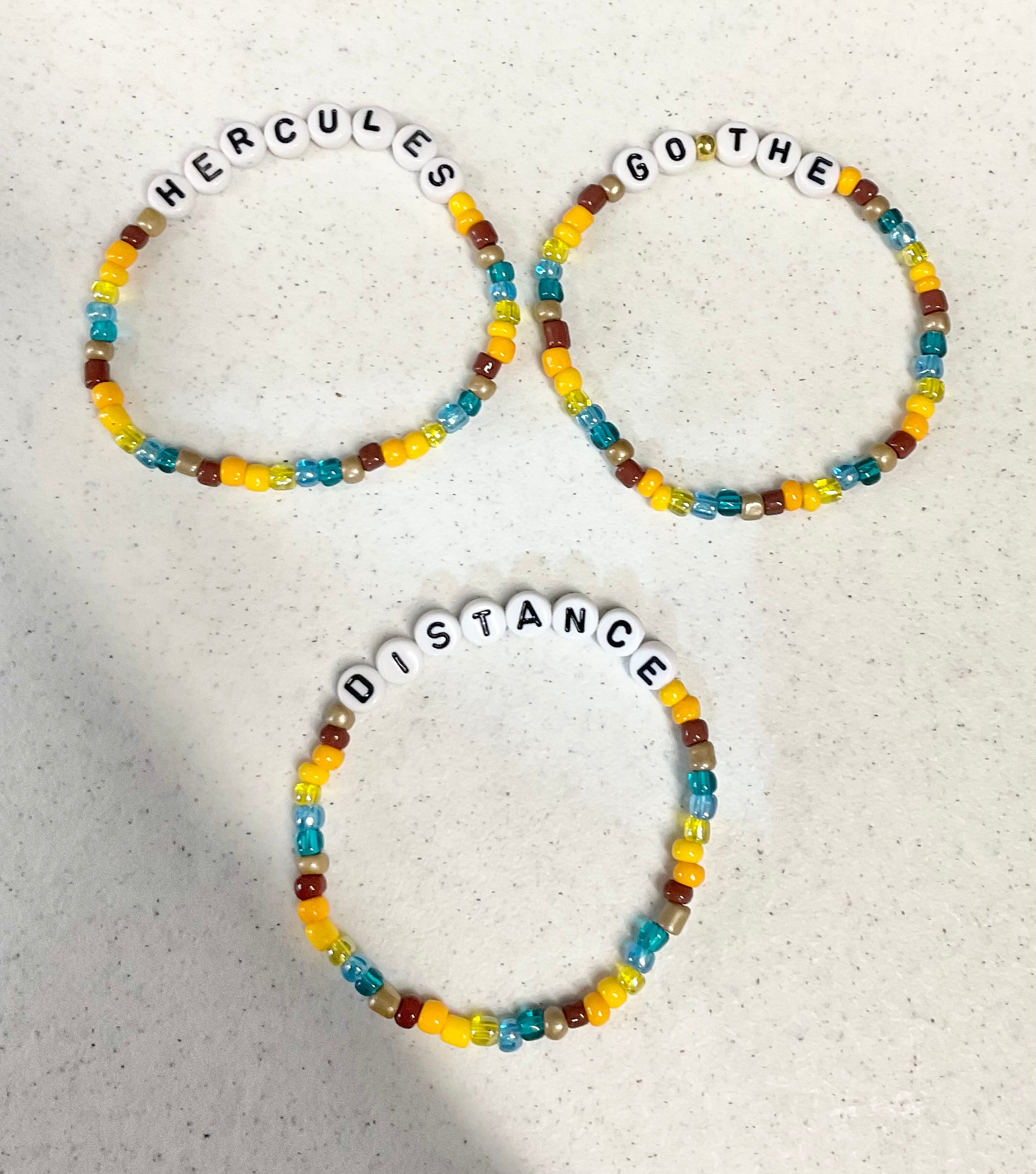 Magical keep moving forward bracelet set