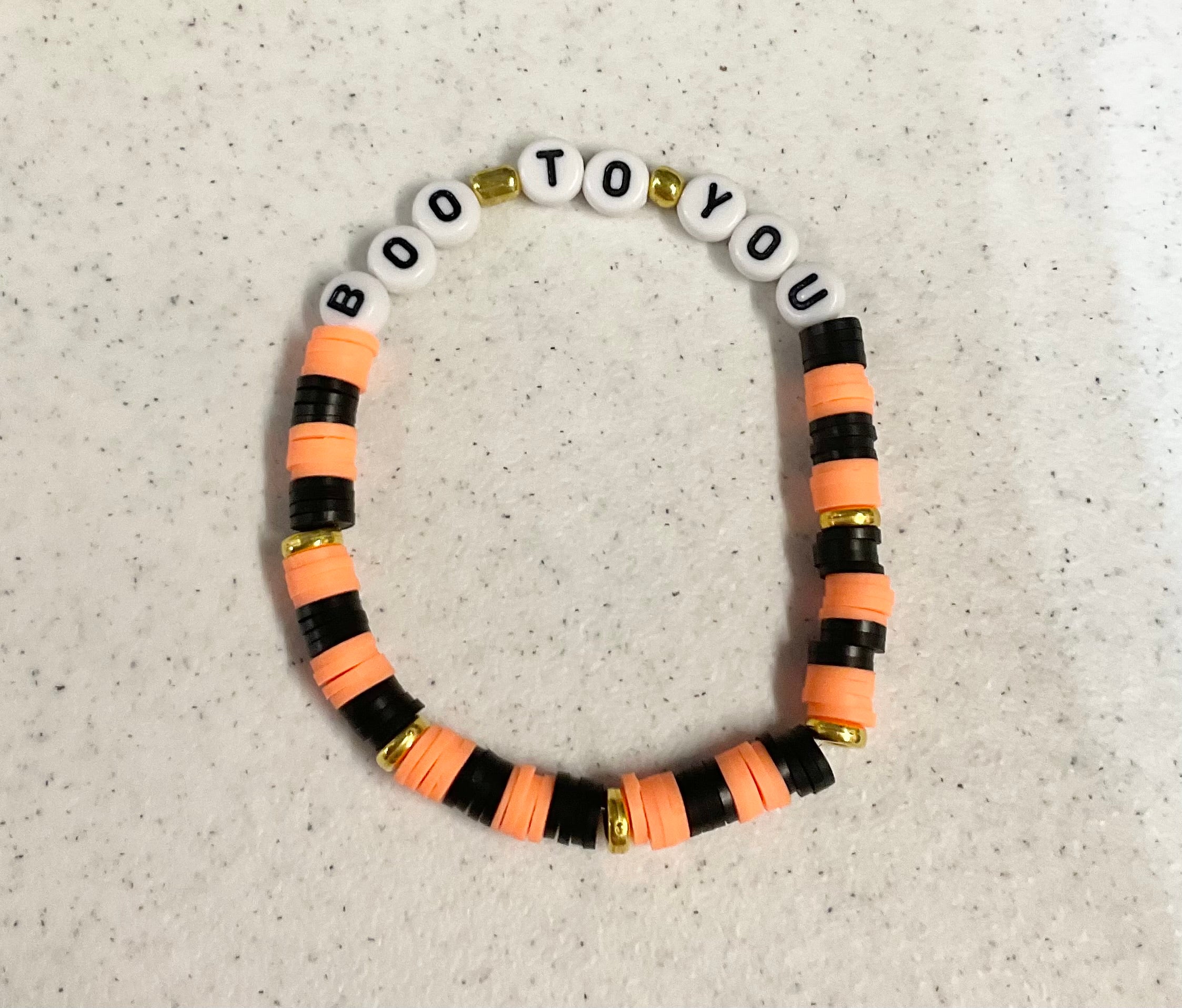 Magical spooky season clay bracelet