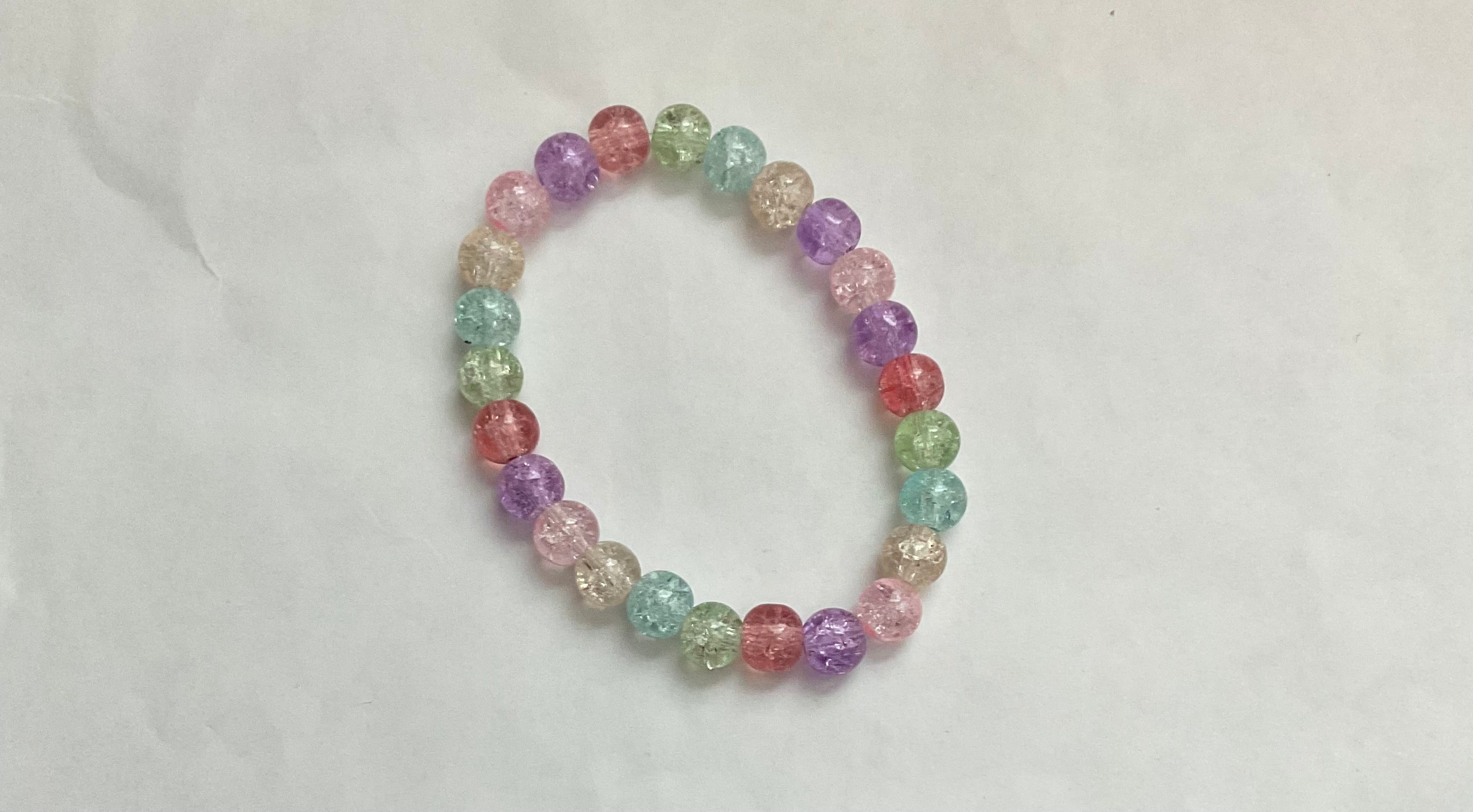 Core memories glass beaded bracelet