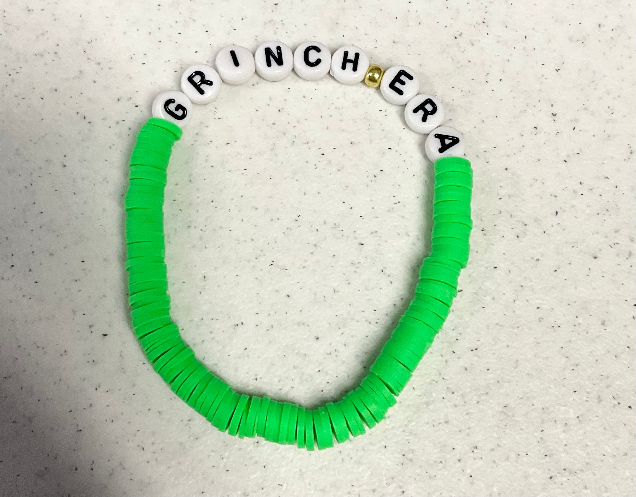 Christmas classic era clay bracelet