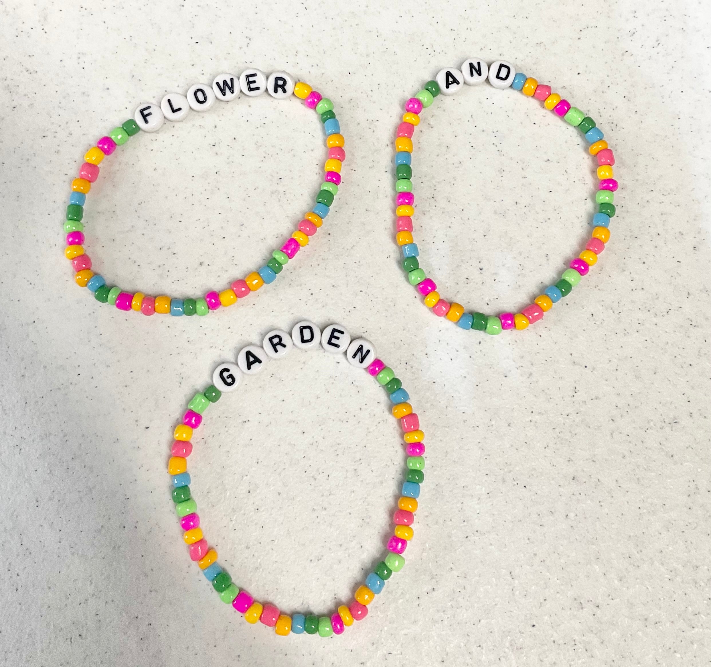 Magical flower festival bracelet set