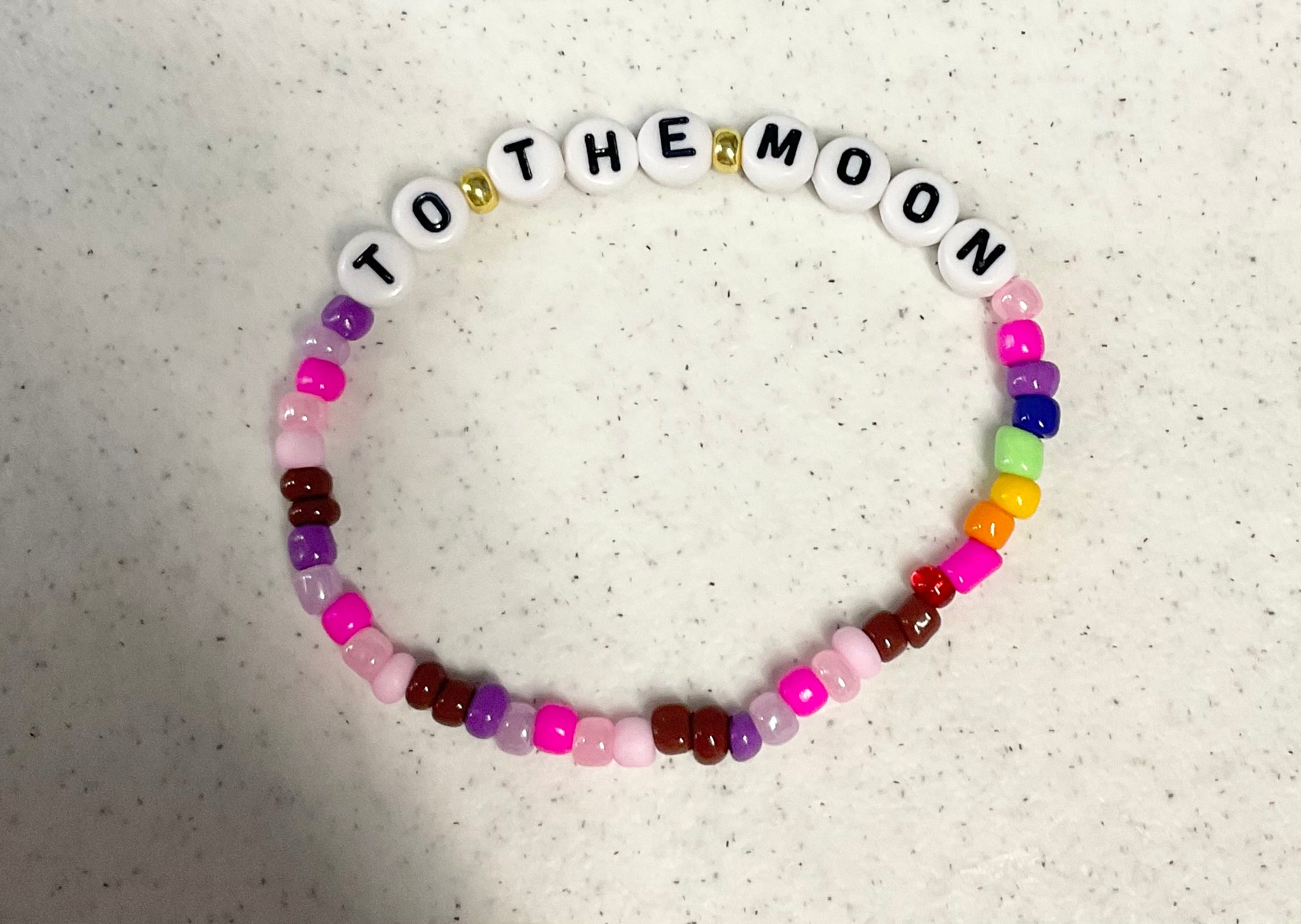Magical imaginary friend seed bead bracelet set