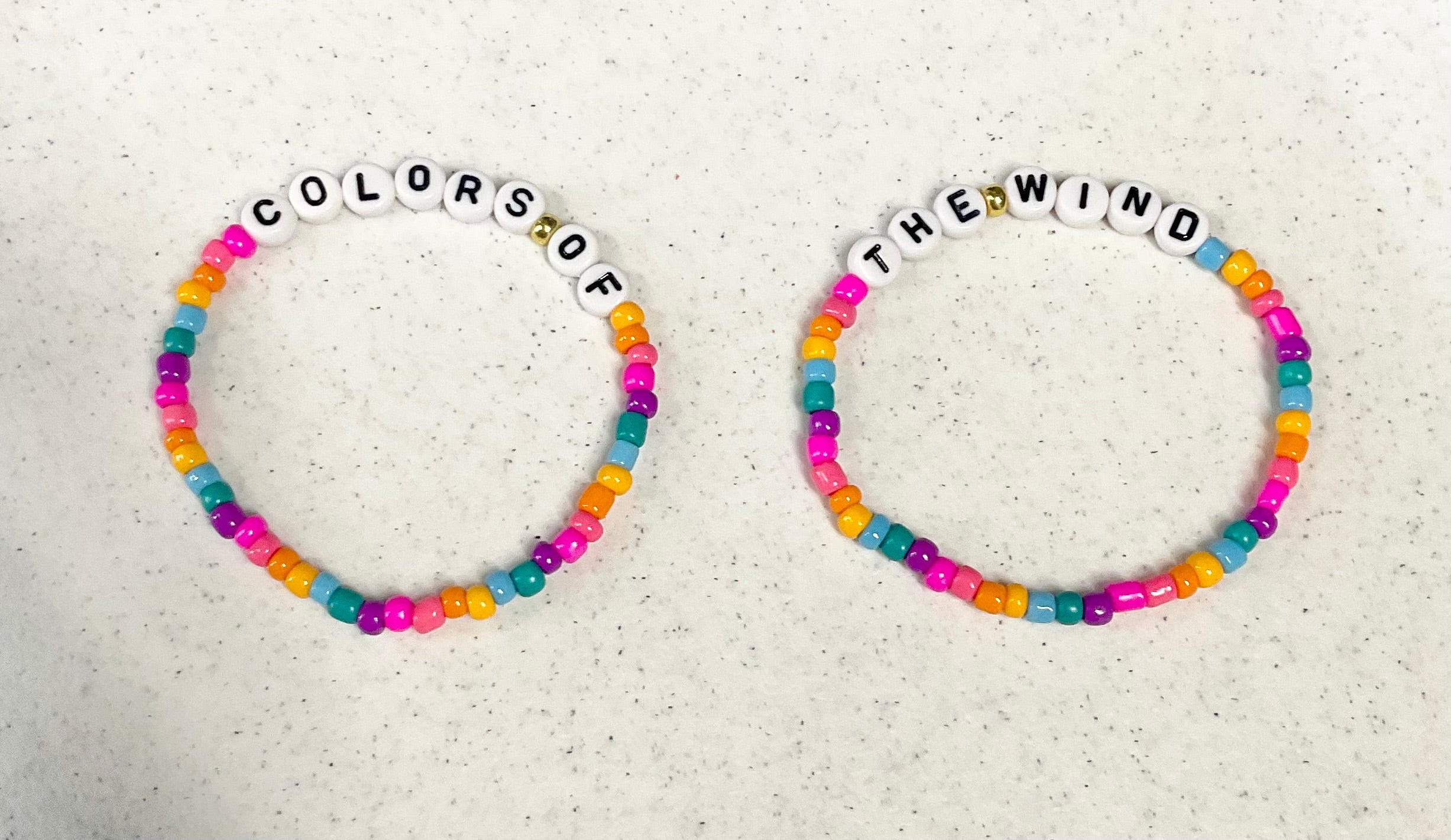 Magical painting with all of the colors bracelet set