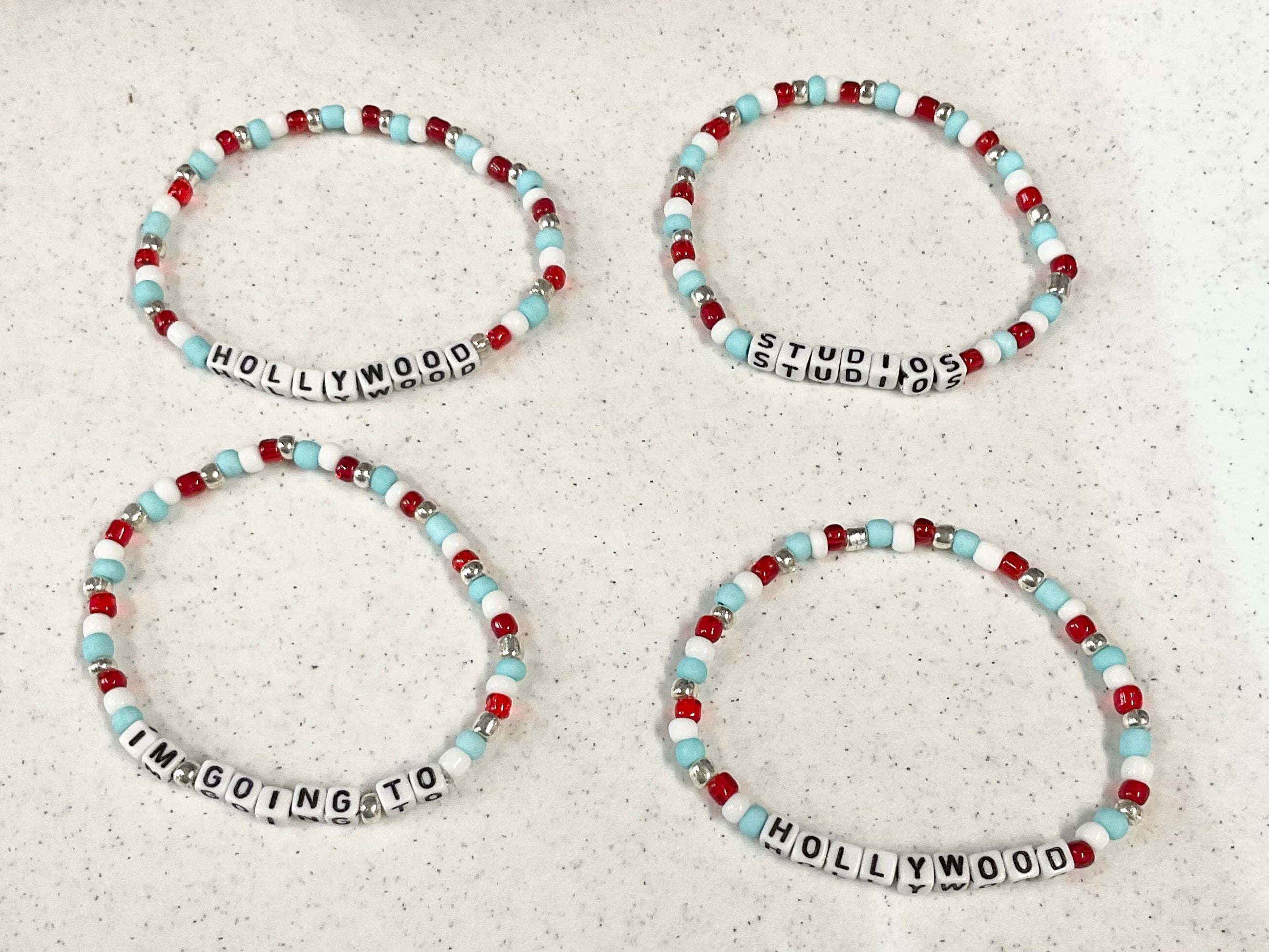 Magical Hollywood bus bracelet set