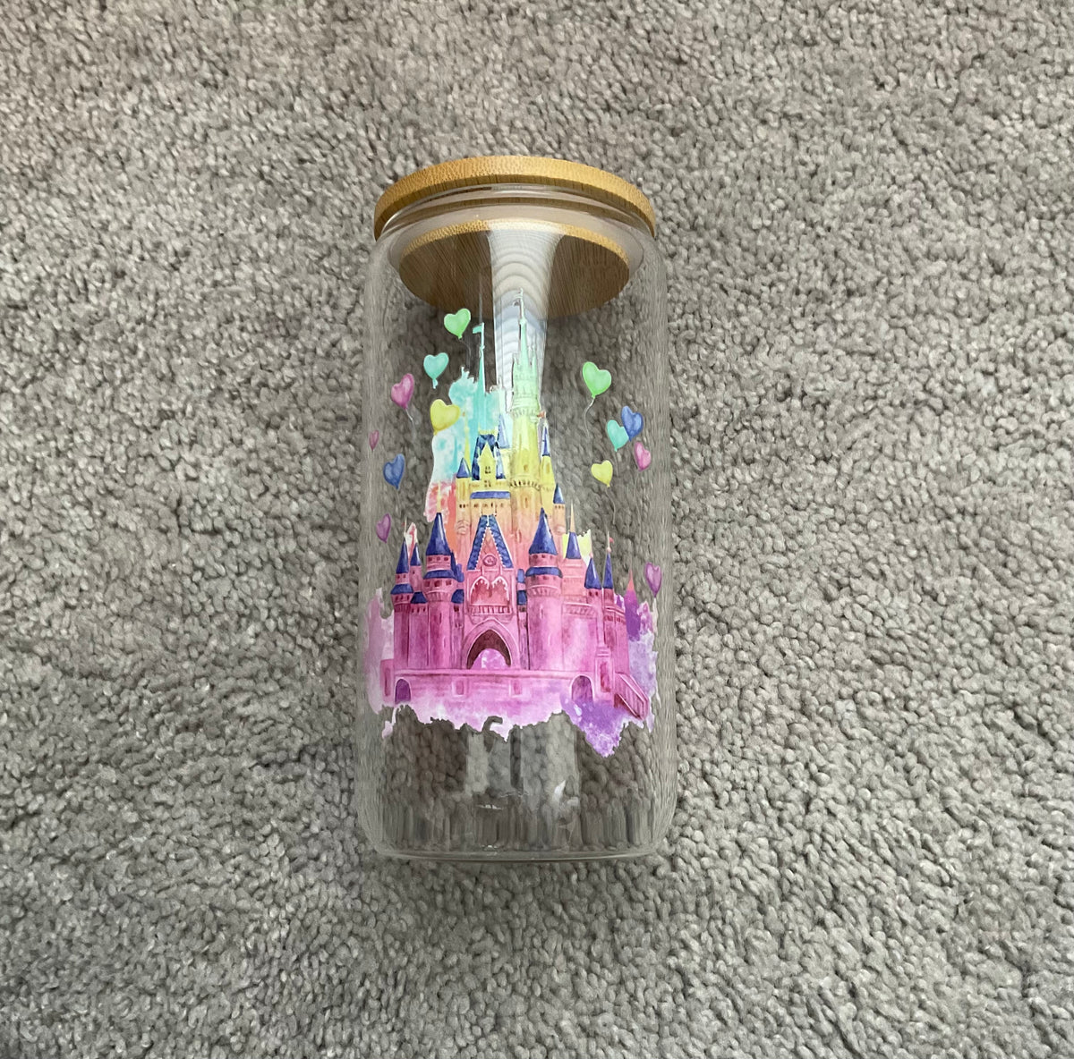 Castle glass cup
