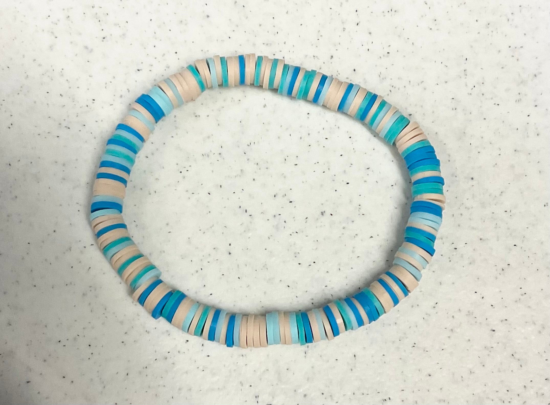 Sandy beach clay bracelet