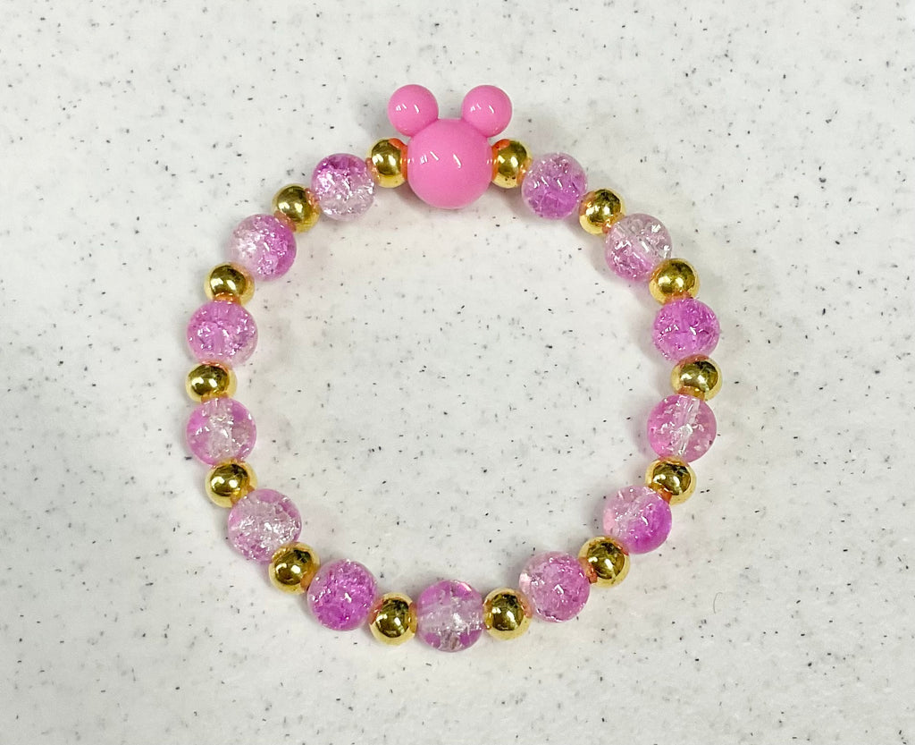 Magical mouse glass bracelet