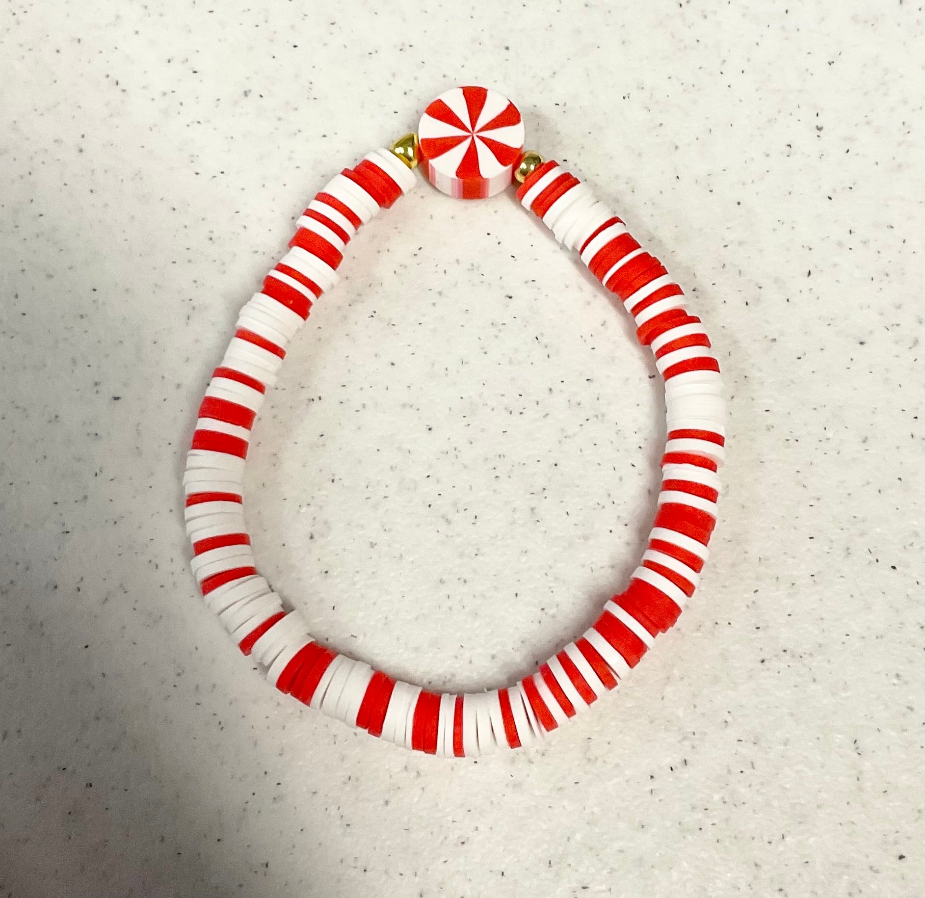 Magical classic peppermint clay bracelet