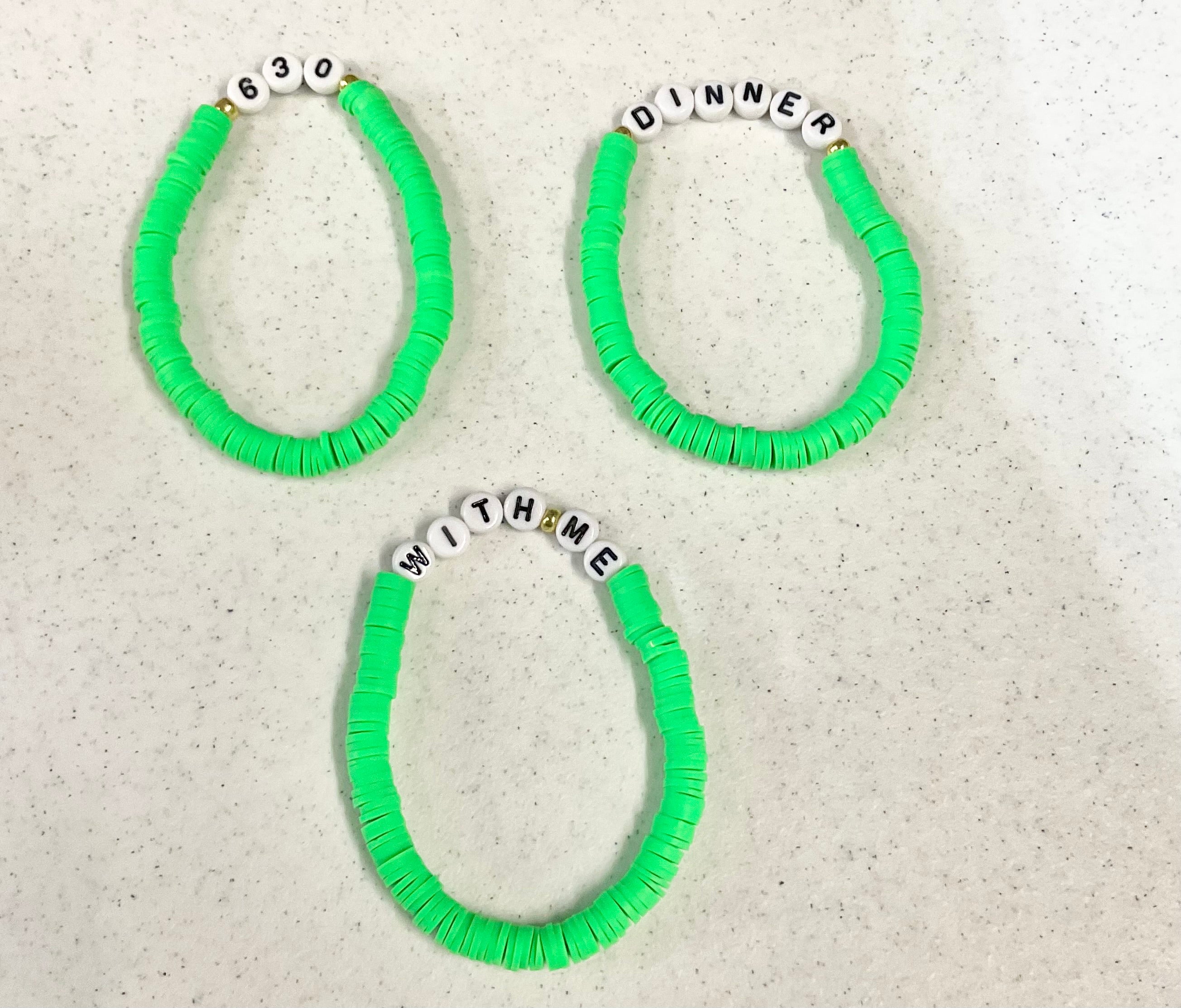 Made to order magical schedule bracelet set