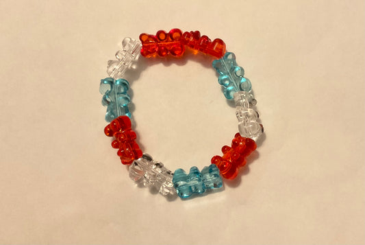 Firecracker gummy bear bracelet