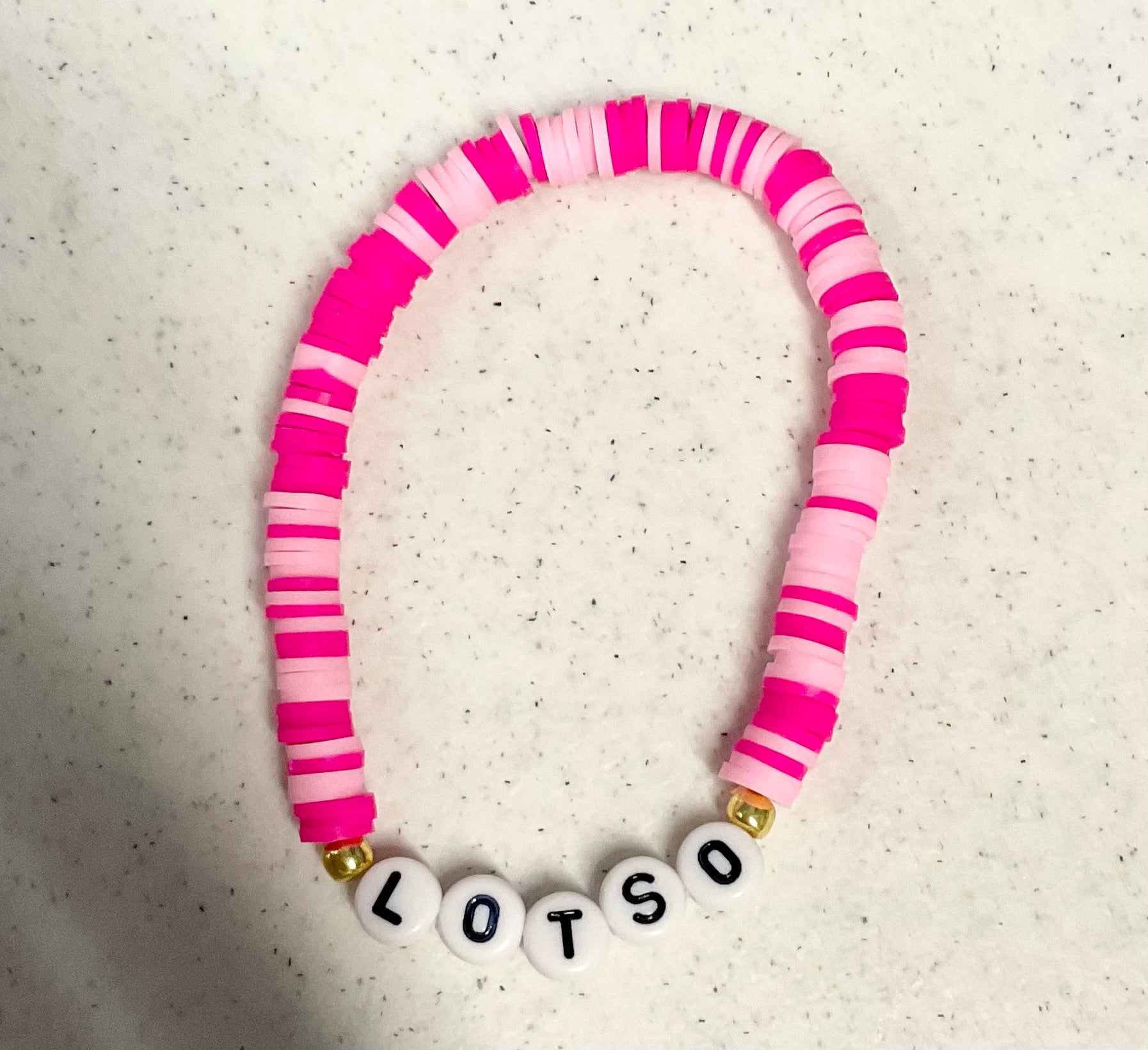 Magical strawberry bear clay bracelet set