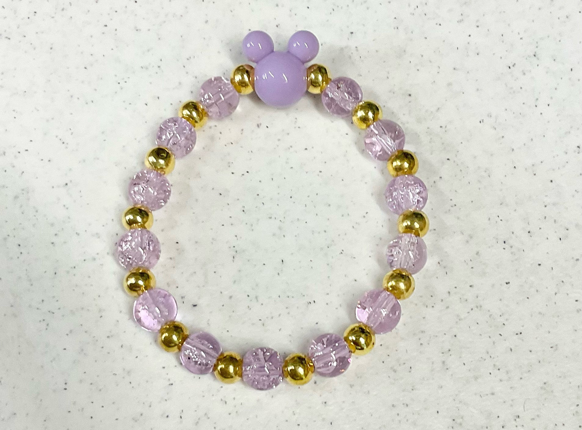 Magical mouse glass bracelet