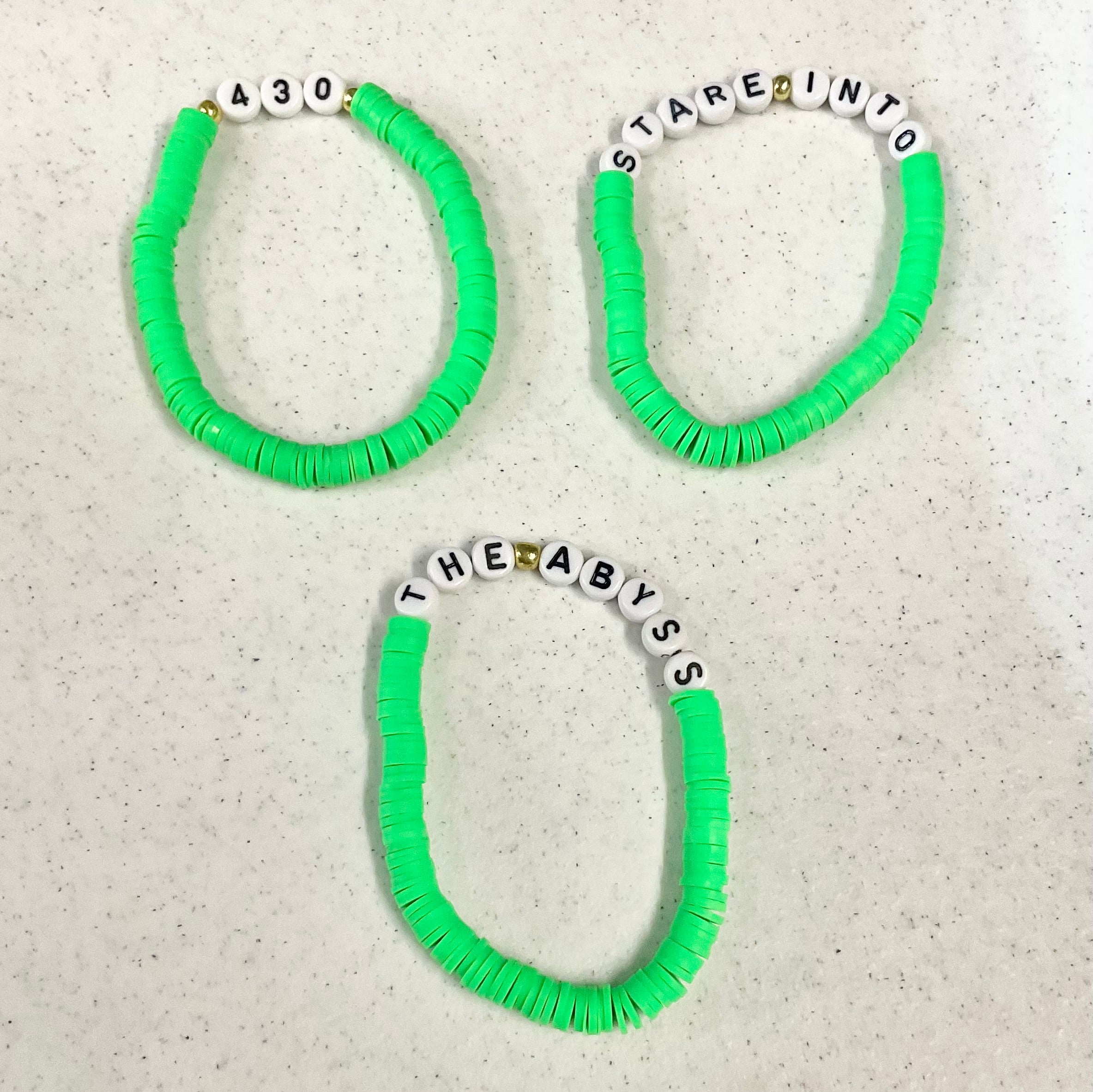 Made to order magical schedule bracelet set