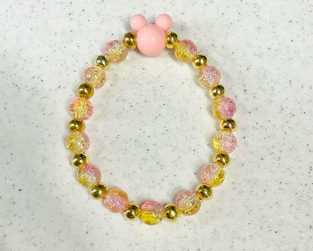 Magical mouse glass bracelet