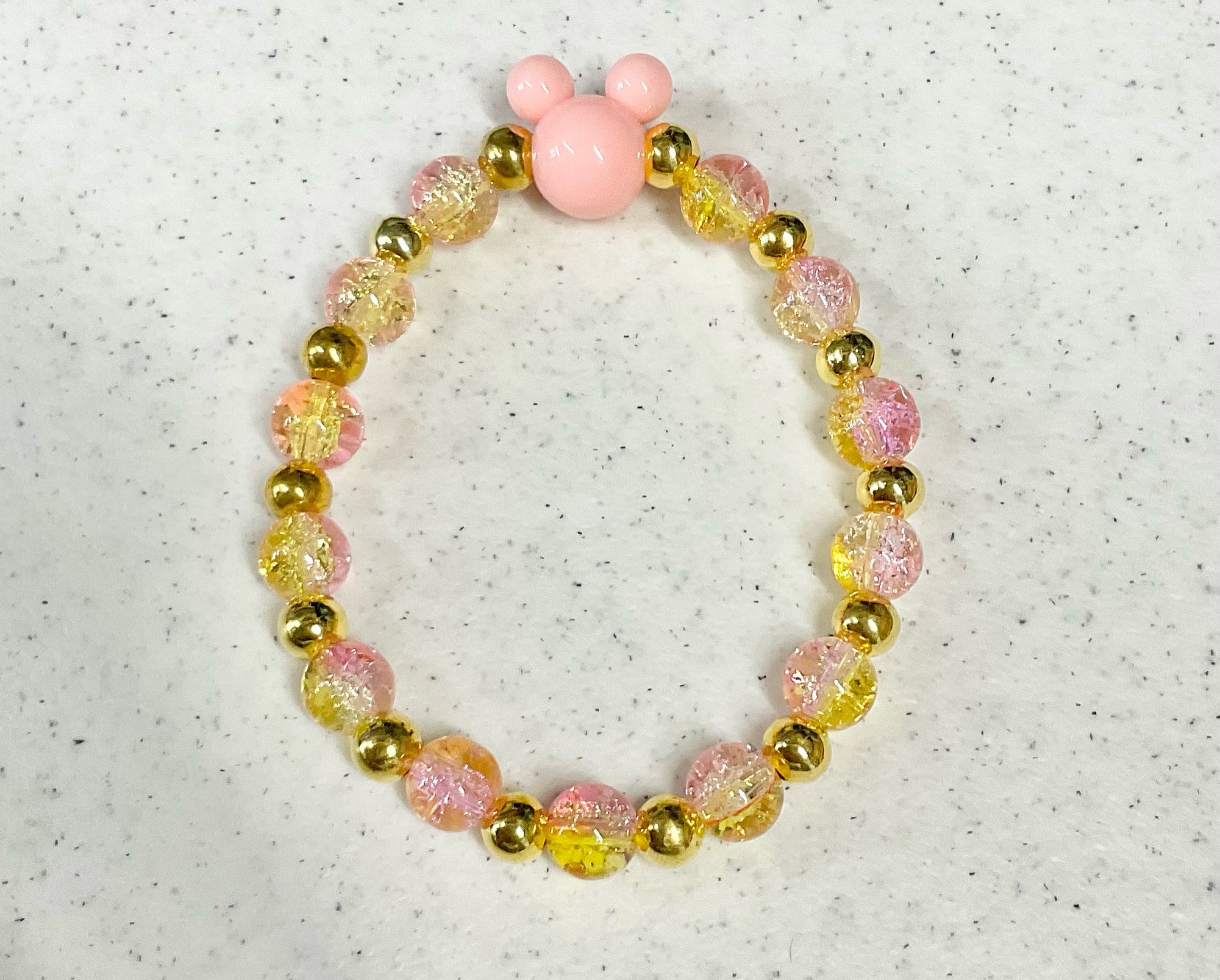 Magical mouse glass bracelet