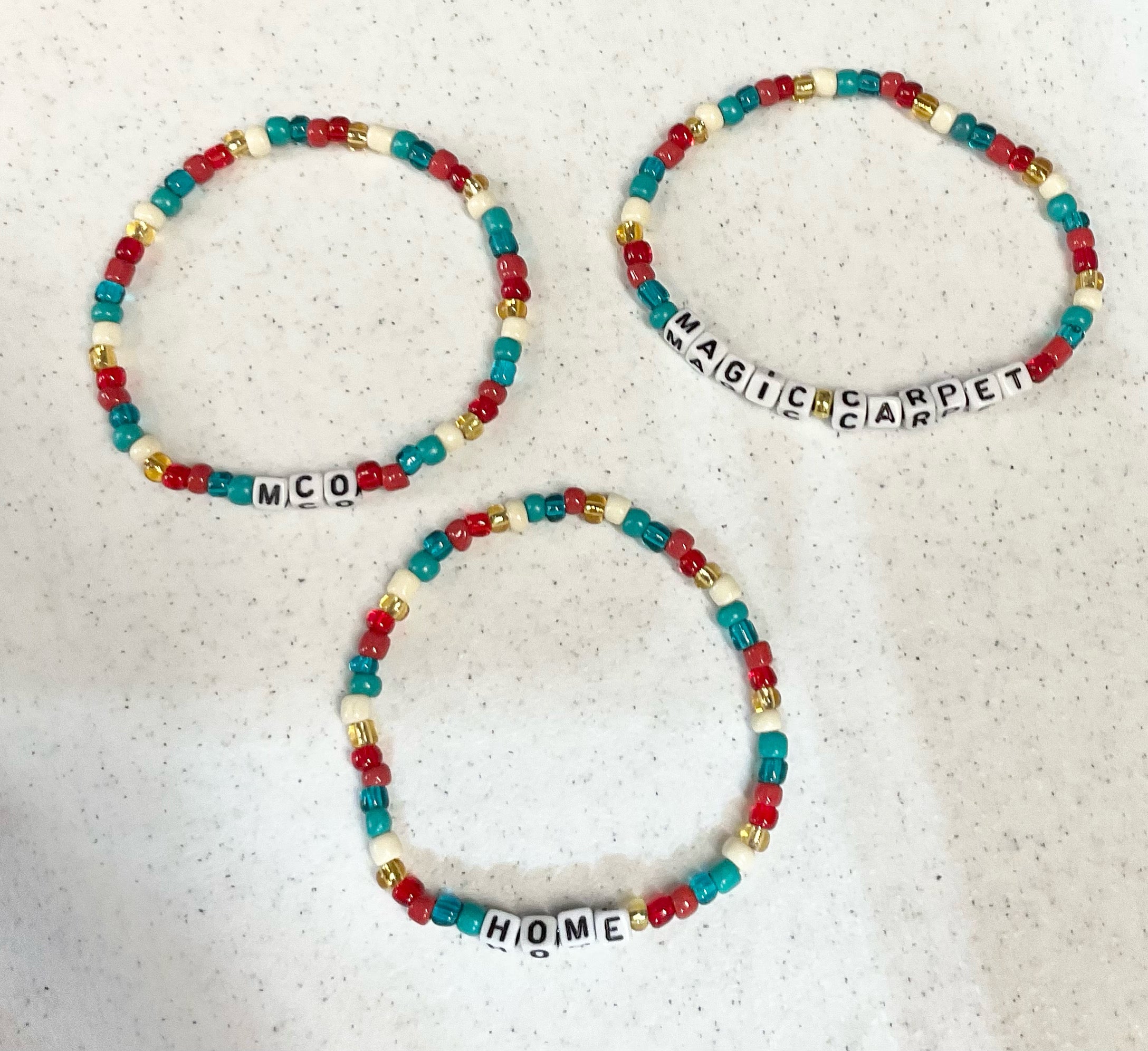 Magical airport bracelet set