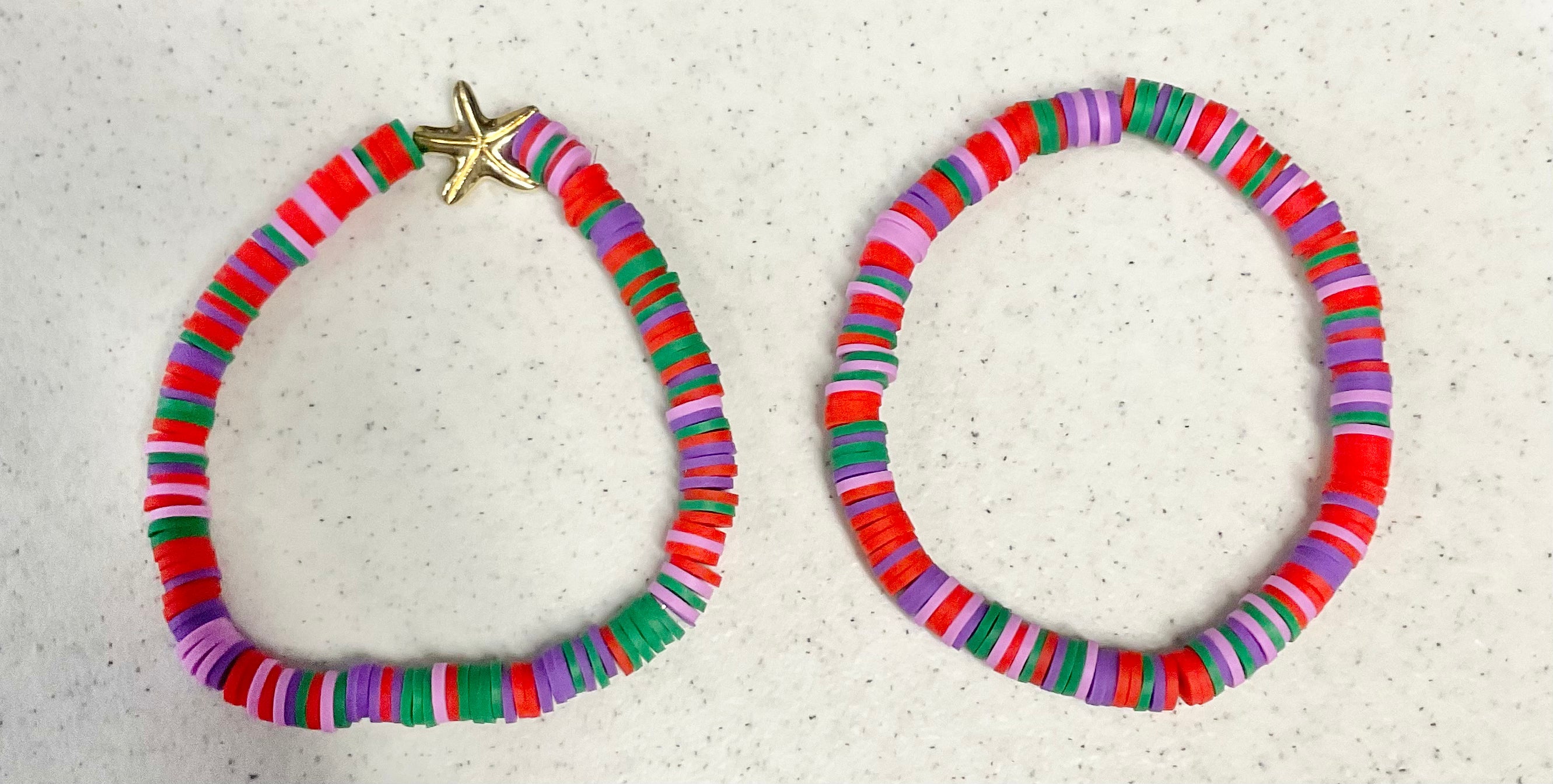 Magical mermaid clay bracelet set